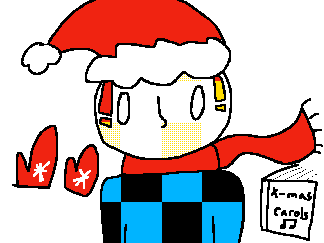 Christmas caroler!Marc