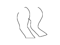 Fluffing goat legs