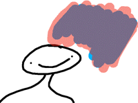 My hair is purple (answer for my guess thingy)