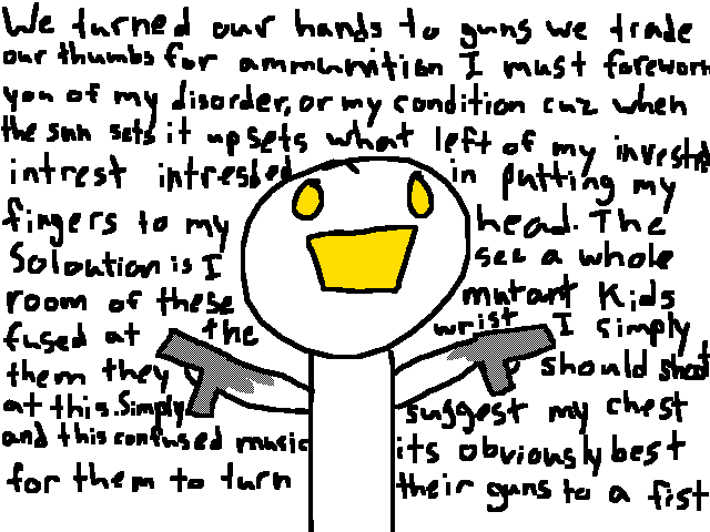 Oh look! smiwee has guns for hands
