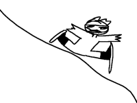 A man tumbling down a ski slope at high speeds f-