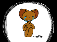 Swagpuppy except she's crying uncontrollably--
