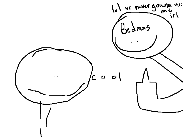 Fluffin bedmas