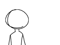 -works on thing for 1 min- "i give up"