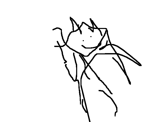 AtheistGoat but drawn with my left foot