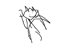 AtheistGoat but drawn with my left foot
