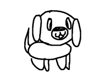 Tfw this was ur old style of drawing dogs-