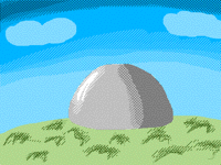A Rock that survives In earthquakes