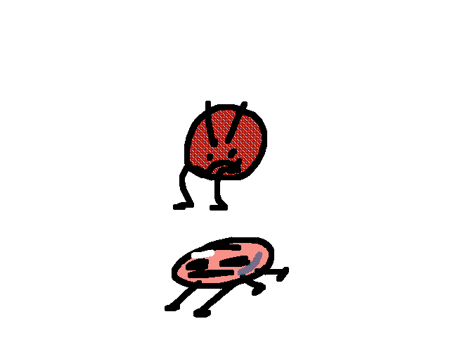 pink ball maroon ball