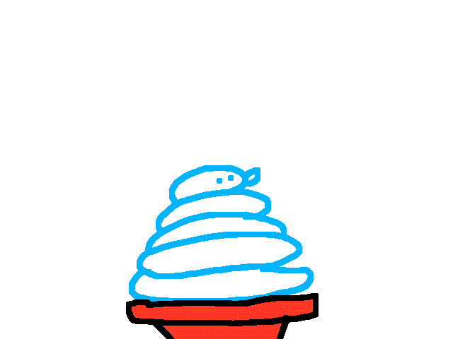 this ice cream is looking awfully like a birb
