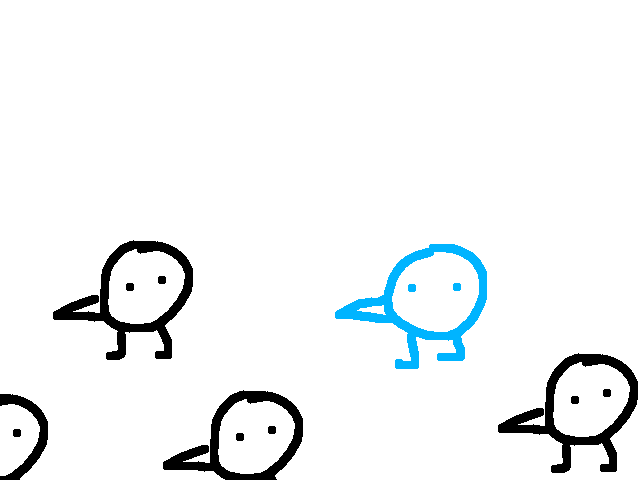 Birb takings social distance to a nother level