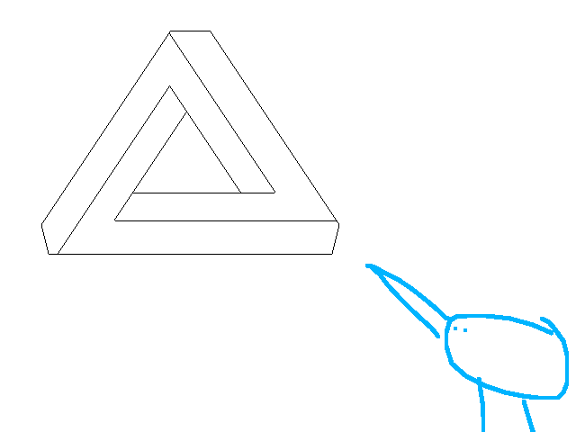 I made the impossible triangle yesterday and...