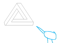 I made the impossible triangle yesterday and...