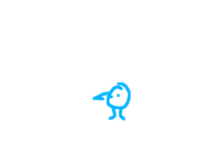 rushed animation of birb turning into a ball