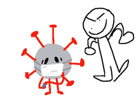 When covid and humans switch places