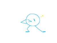 birb doing a pose