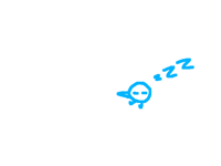 a very rushed sleeping animation
