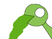 PUKING DINO