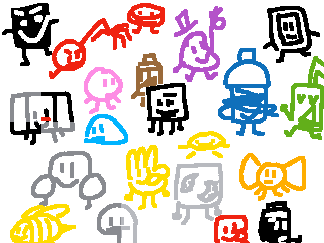 drawing all ON characters with one color