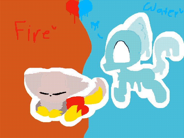 Water Cat and Fire Cat Inspired by @Izy