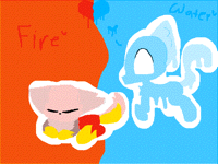Water Cat and Fire Cat Inspired by @Izy