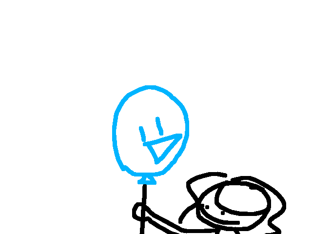 I drew a birb face on my balloon