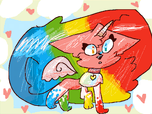 Rainbow kitty
