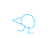 an attempt to draw on phone with a toe