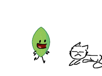 cursed leafy plush meets cats but animated wip