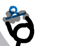 a wip stick fight but x2