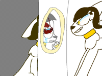 In the mirror