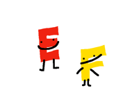 E and F