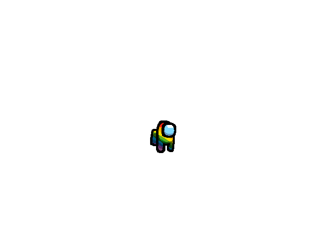 Rainbow mini crewmate