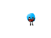 poly blue ball