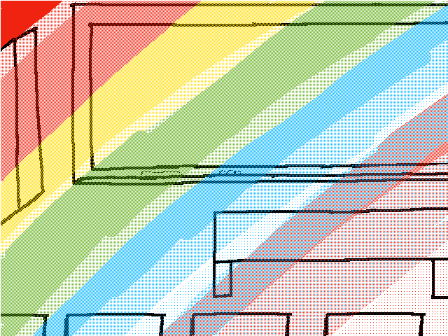 I actually coloured it with rainbows