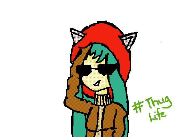 Lizzie as a 'Cool Kitty'