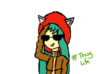 Lizzie as a 'Cool Kitty'