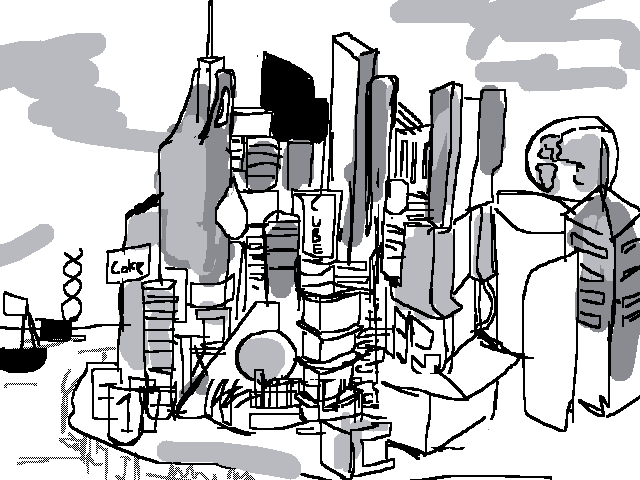 Cyberpunk city
