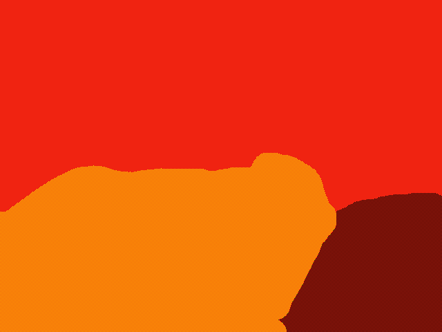 Swimed in lava and died