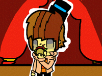 Wheatley Eating A Taco On-Stage.