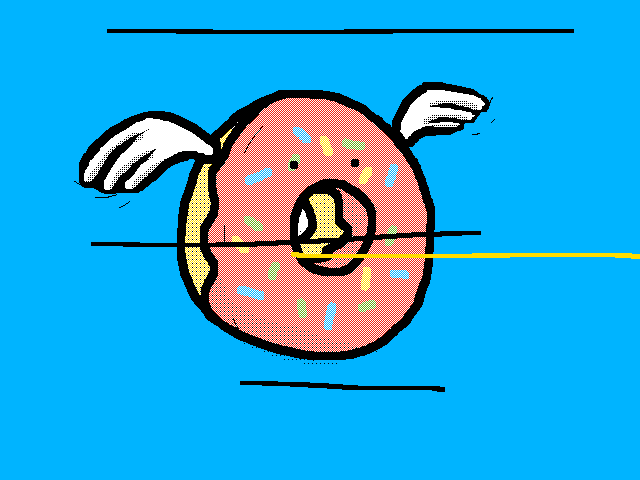 Flying Lazer Donut!
