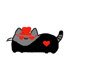 Heart pusheen collab with animationguy01