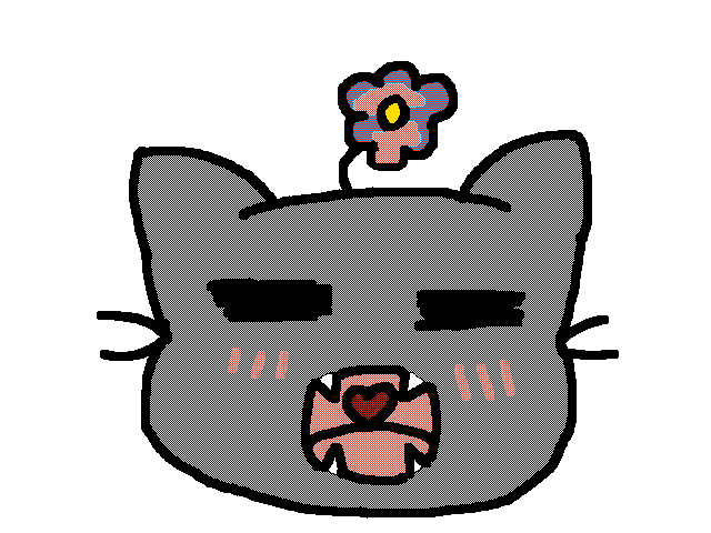 Flower cat