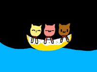 A boat of kitties