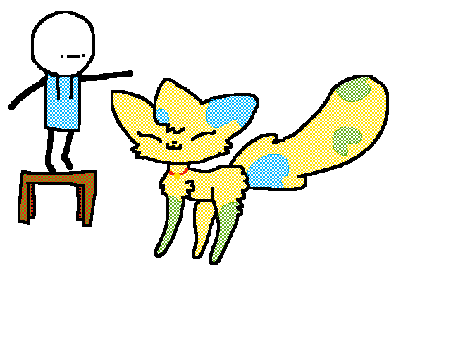 Don't pat the cat! Oh well I warned you
