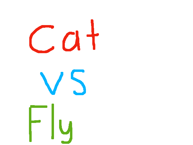 Cat vs fly