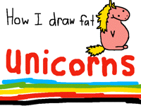 How I draw fat unicorns!