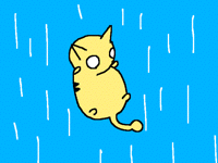 Fat cat falling