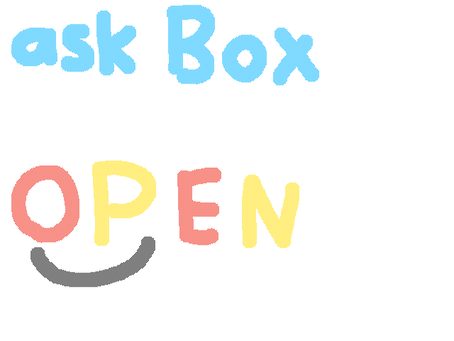 Ask box open!