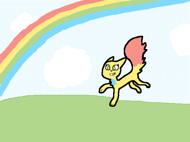 Dancing under the rainbow! :p